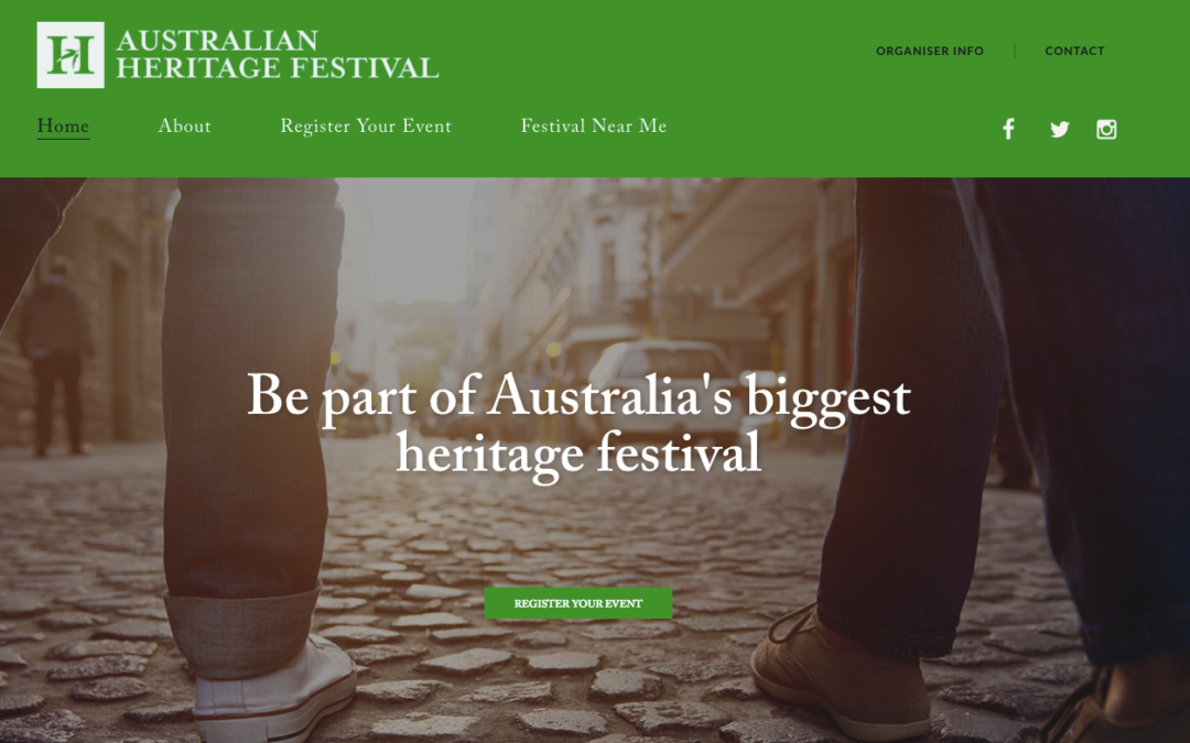 Australian Heritage Festival registrations closing!