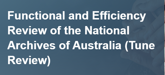 Submission – HCA submission to Tune Review of National Archives of Australia